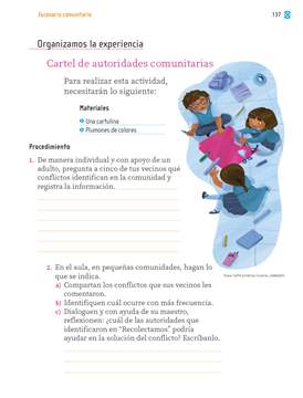 Proyectos Comunitarios Primer grado página 137