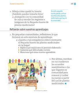 Proyectos Comunitarios Primer grado página 225