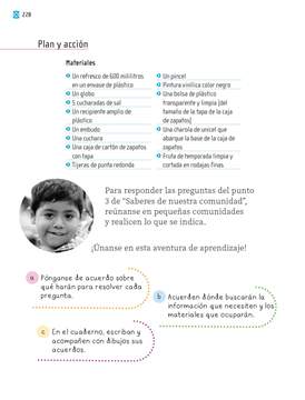 Proyectos Comunitarios Primer grado página 228