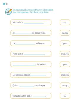 Múltiples Lenguajes trazos y palabras Primer grado página 030
