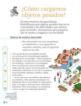Proyectos Comunitarios Segundo grado página 092