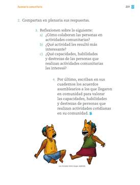 Proyectos Comunitarios Segundo grado página 231