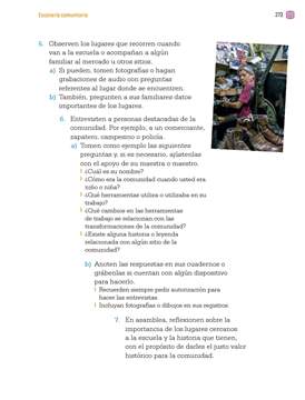 Proyectos Comunitarios Cuarto grado página 273