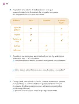 Proyectos Comunitarios Cuarto grado página 306