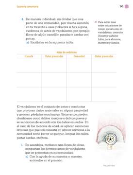 Proyectos Comunitarios Cuarto grado página 345