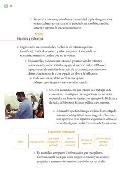 Proyectos Comunitarios Quinto grado página 062