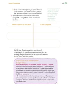 Proyectos Comunitarios Quinto grado página 257