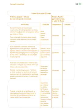 Proyectos Comunitarios Quinto grado página 263