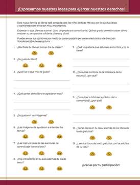 Proyectos Comunitarios Quinto grado página 359