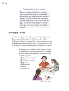 Proyectos Comunitarios Sexto grado página 234