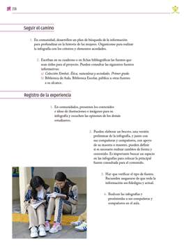 Nuestro Libro de proyectos Primer grado página 226