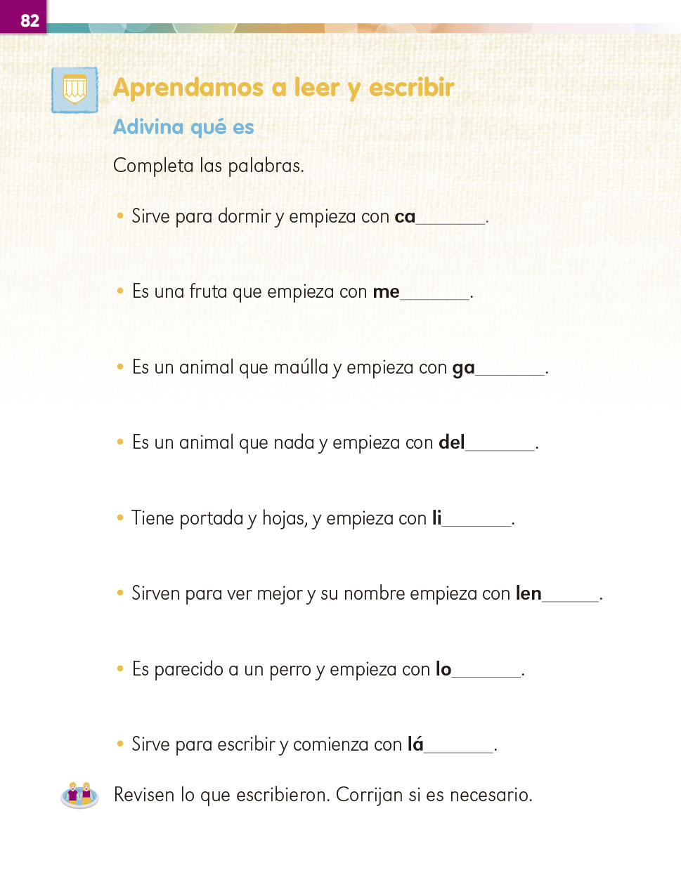 Lengua Materna Español Primer grado - Página 82 de 226 - Libros de Texto  Online