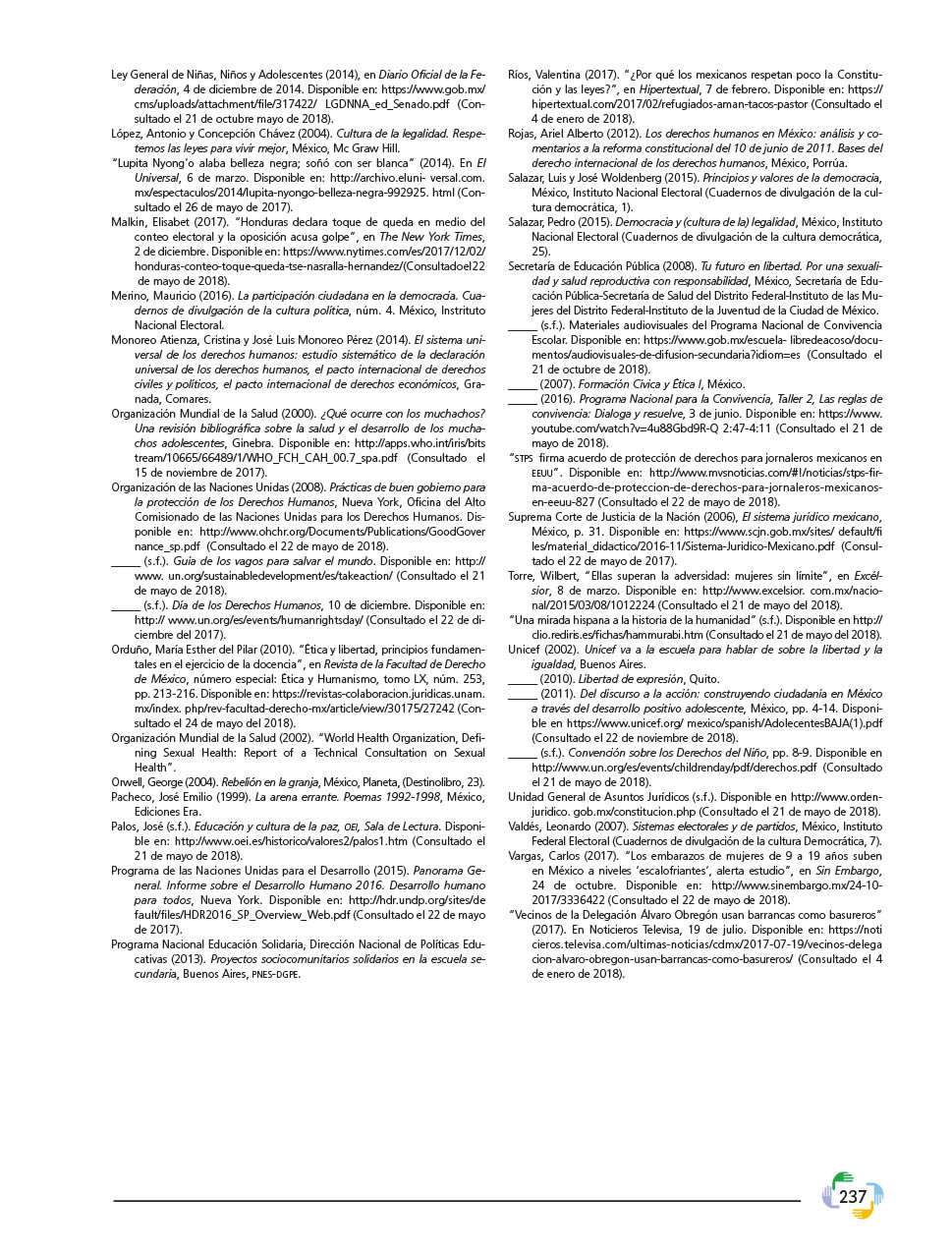 Formación Cívica y Ética Primer grado página 237