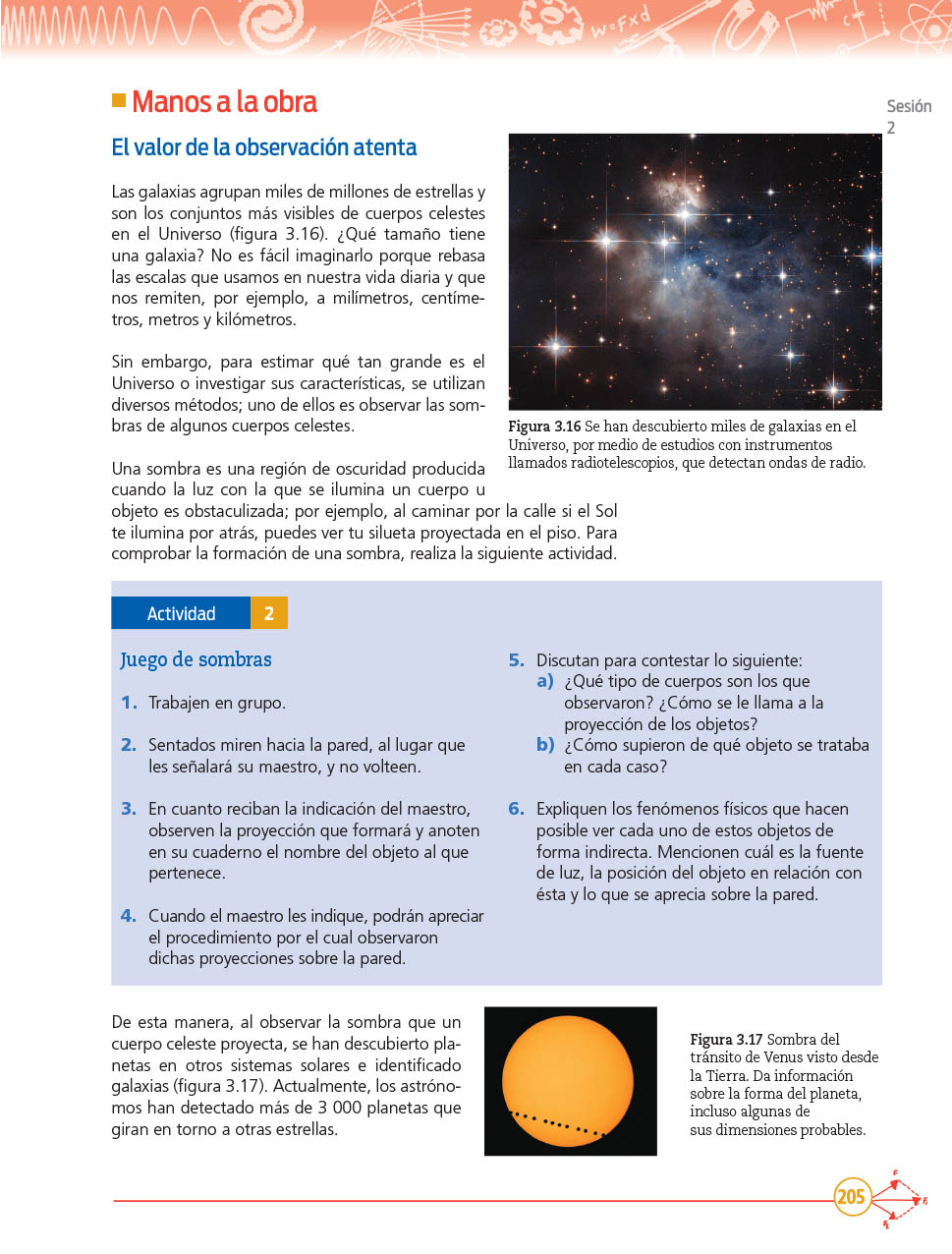 Ciencias y Tecnología Física Segundo grado página 205