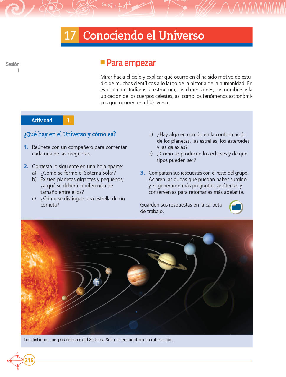 Ciencias y Tecnología Física Segundo grado página 216